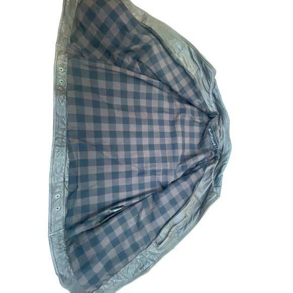 Levi’s Capital Mens Brown Leather Jacket With Pockets & Checkered Lining Sz Larg - Picture 3 of 12